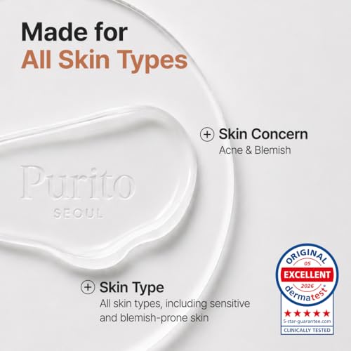 Detalle de PURITO Oat Calming Gel Cream für empfindliche Haut, 100 ml – beruhigende Feuchtigkeit mit Hafersamenwasser