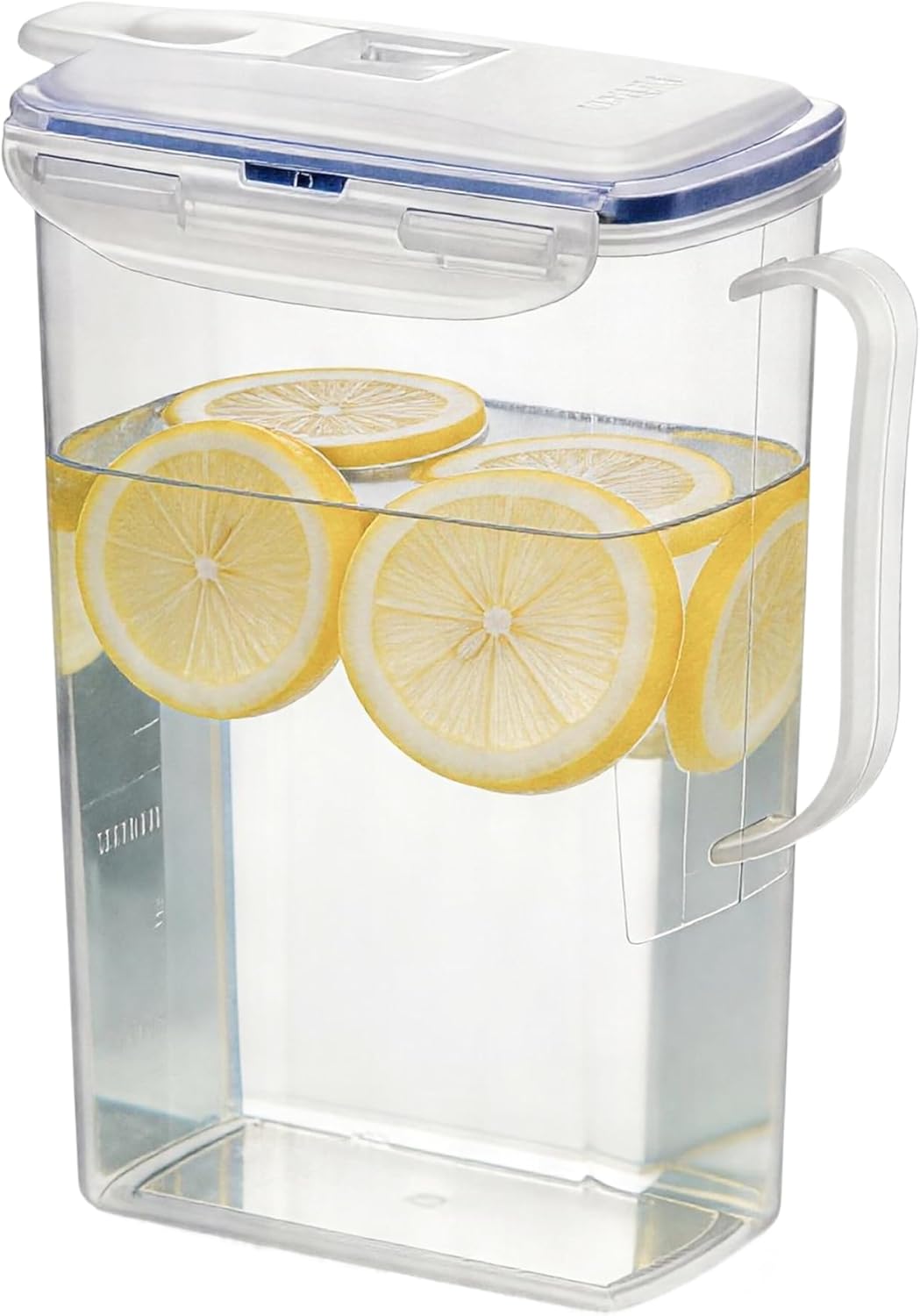 Detalle de LocknLock Aqua Fridge Door Water Jug: Clear 2-Quart Pitcher with Lid