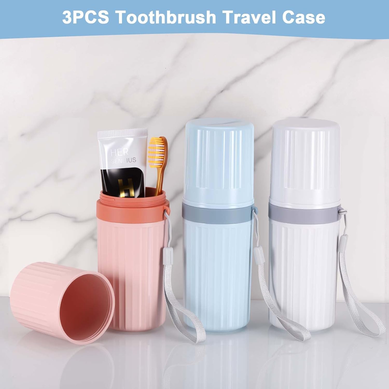 Detalle de Yimomoyi 3Pcs Travel Toothbrush Case Review