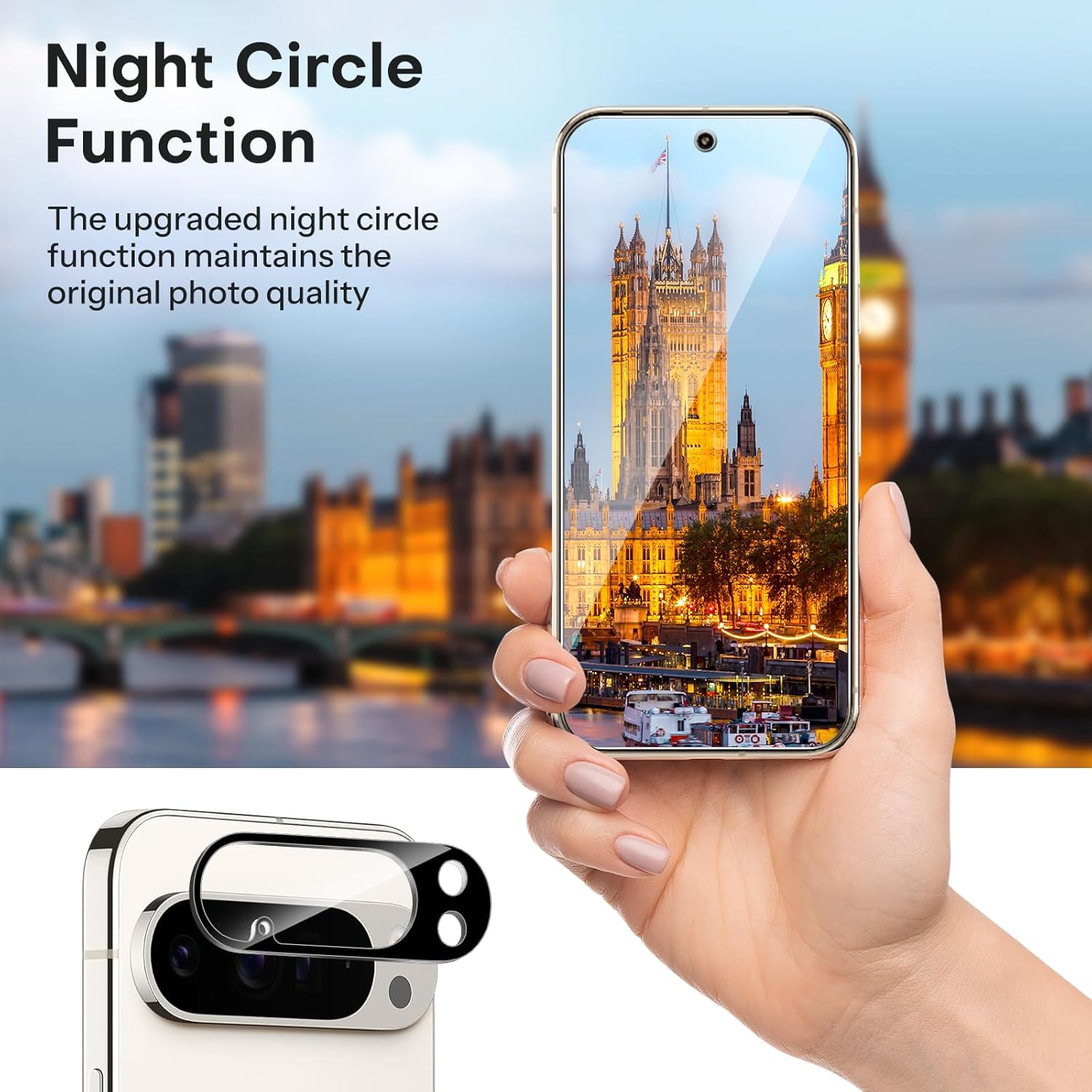 Detalle 2 de OMOTON Pixel 10 Pro tempered glass screen protector 6.3"