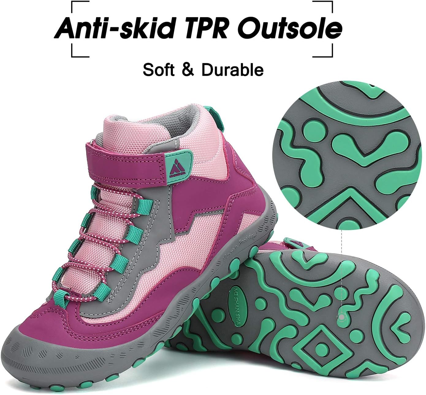 Thumbnail 5 de Mishansha Kids Hiking Boots: Water-Resistant, Anti-Collision Toddler Trekking Shoes