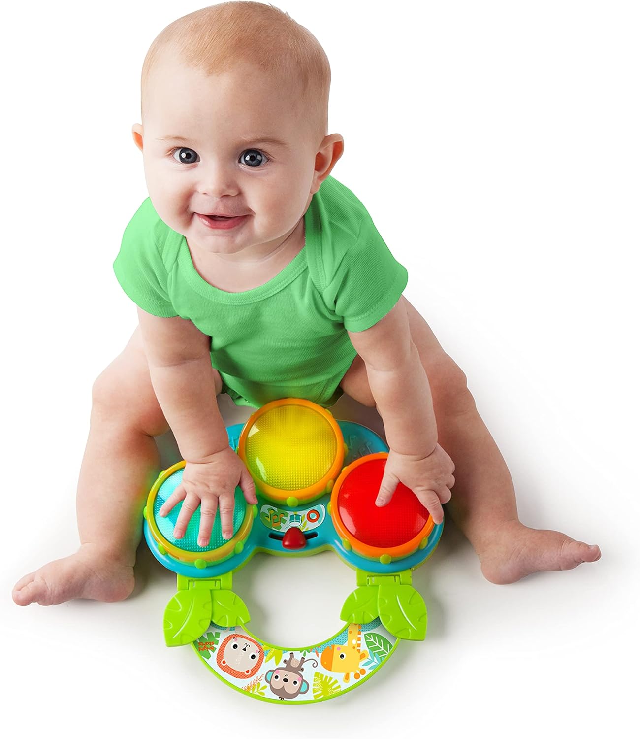 Thumbnail 2 de Bright Starts Safari Beats Musical Drum Toy with Lights