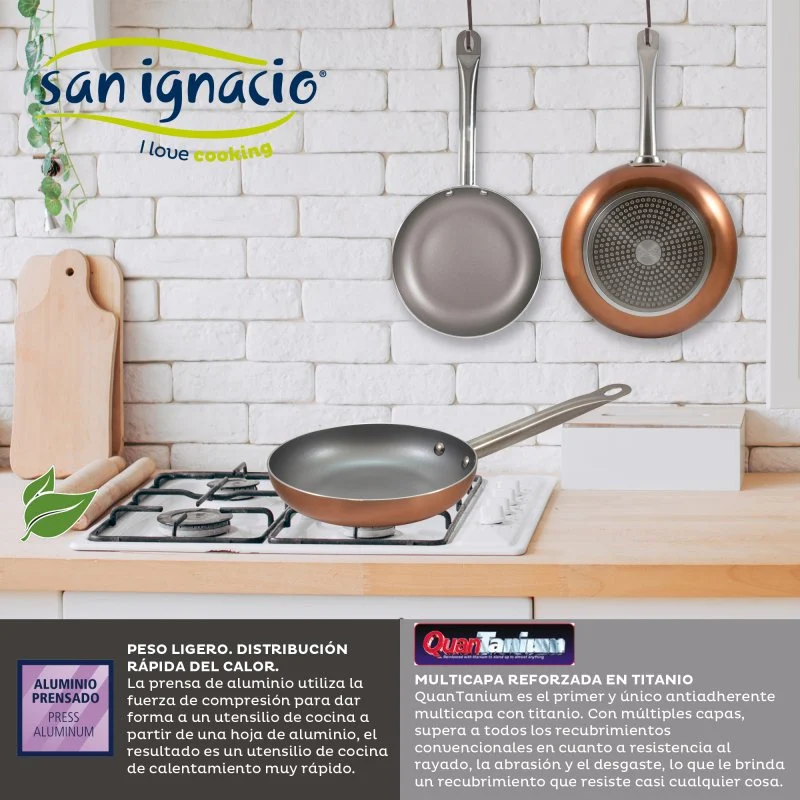Thumbnail 1 de San Ignacio Toledo: Batería de Cocina 8 Piezas + Optimum Plus Set de 3 Sartenes