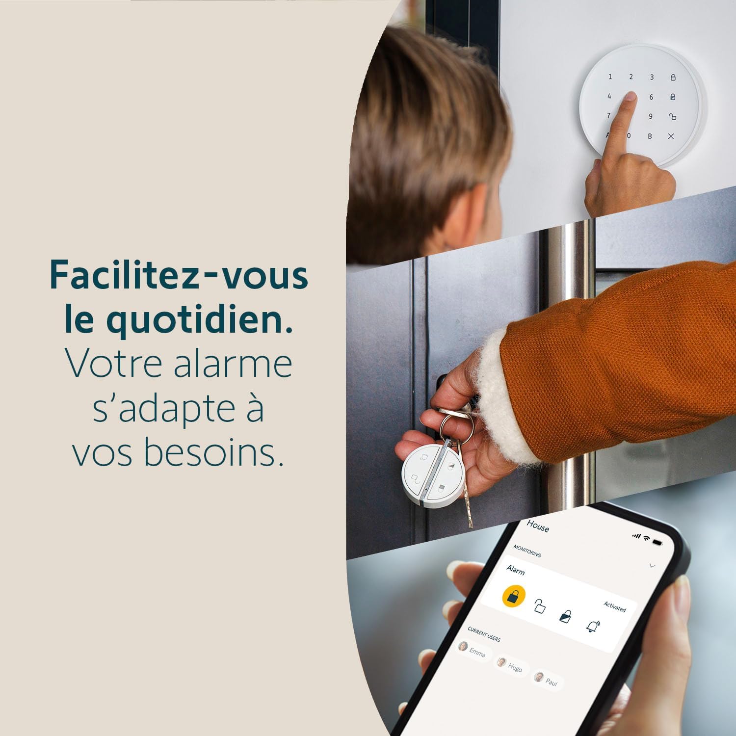 Thumbnail 3 de Somfy Home Alarm Advanced Plus (1875255) : kit d’alarme connectée avec détection avant intrusion