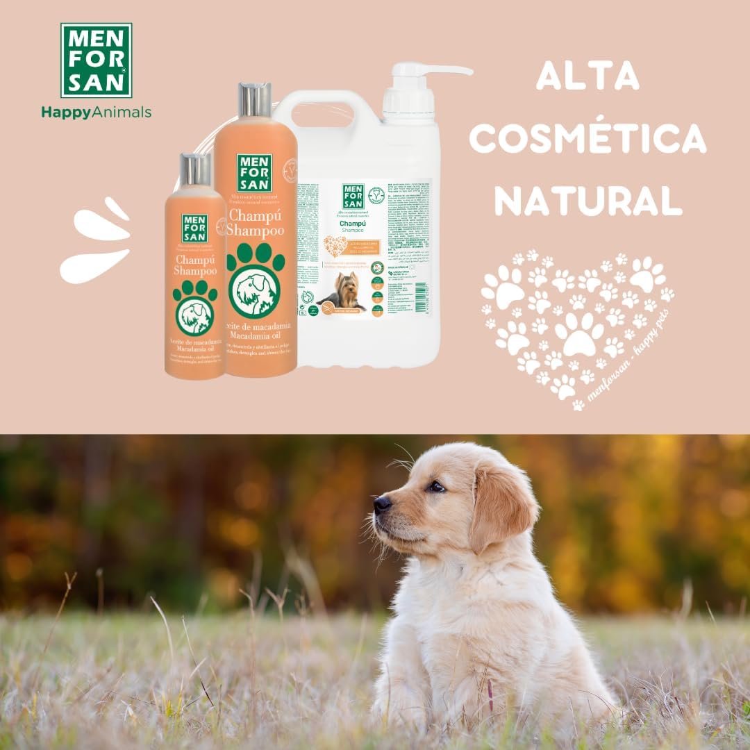 Thumbnail 5 de MENFORSAN Shampoo per Cani all’Olio di Macadamia, districante anti-crespo e nutriente (1 l)