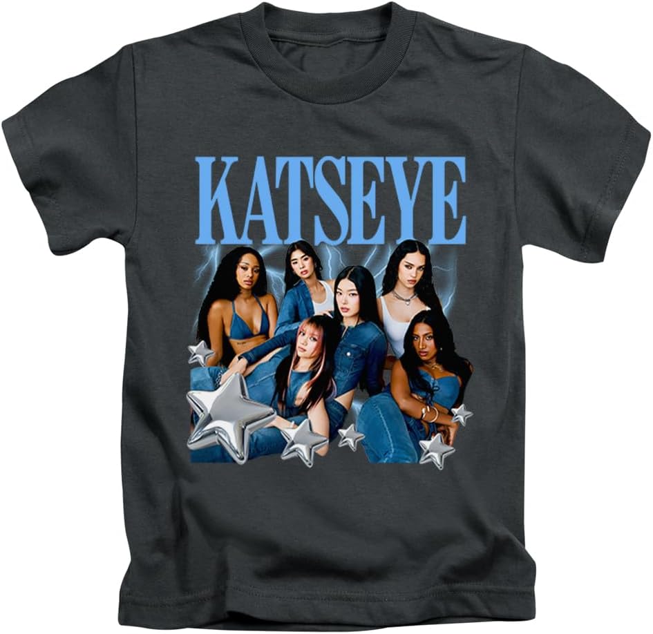 Detalle de New Spirit Original Katseye pop tee T-shirt (unisex) in 100% cotton