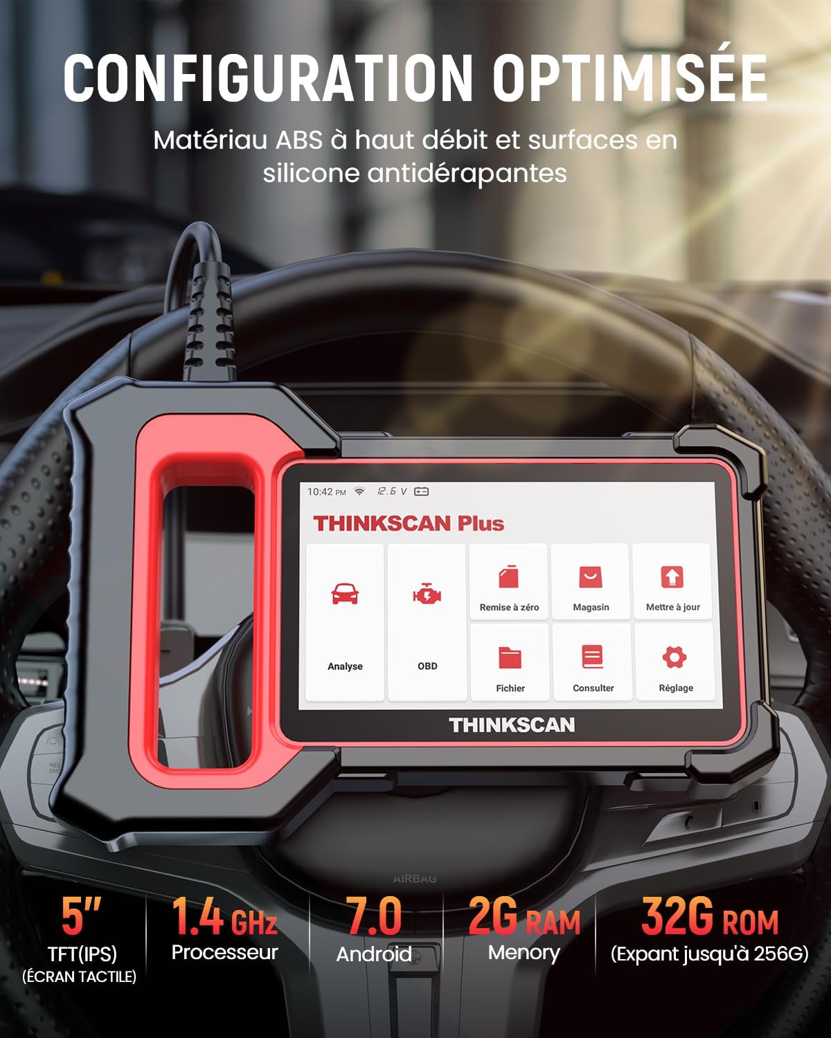 Thumbnail 6 de Thinkcar ThinkScan Plus S7 : valise diagnostic auto OBD2 française avec 28 services de réinitialisation