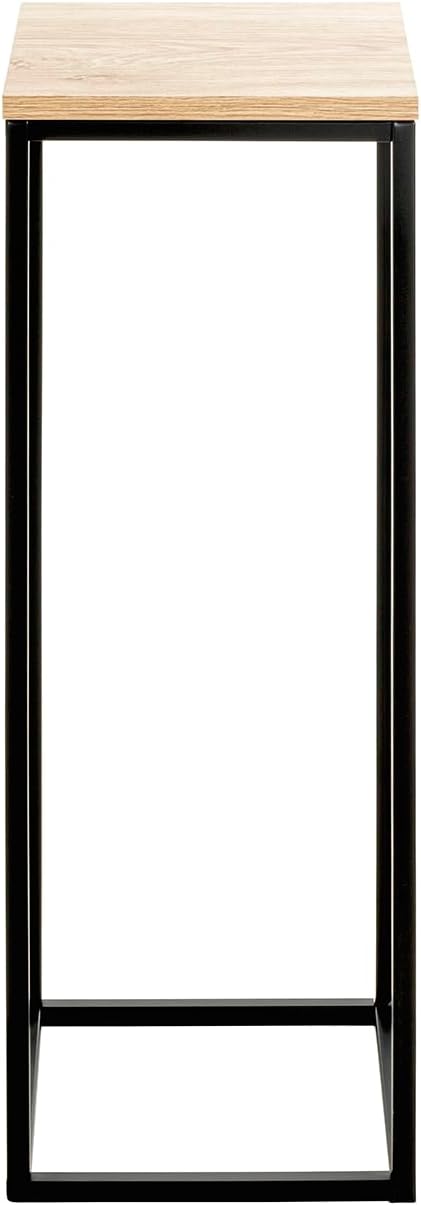 Thumbnail 3 de HAKU Colonna floreale rovere naturale/nero con ripiano MDF e struttura in metallo — 23 x 67 x 23 cm