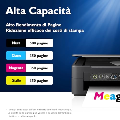 Detalle de Meagiis Compatibili con 604XL Cartucce per Epson XP-2200 WF-2930 WF-2910