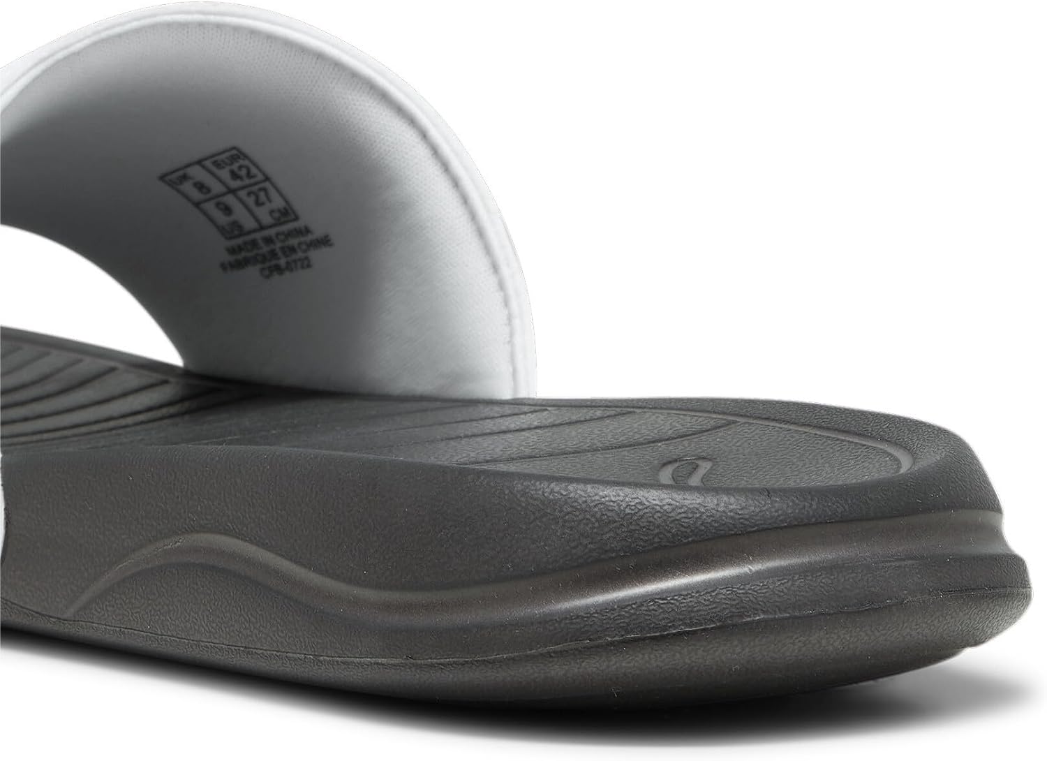 Detalle de PUMA Popcat 20 Sandales à enfiler – Unisex, White Dark Coal, 35.5 EU