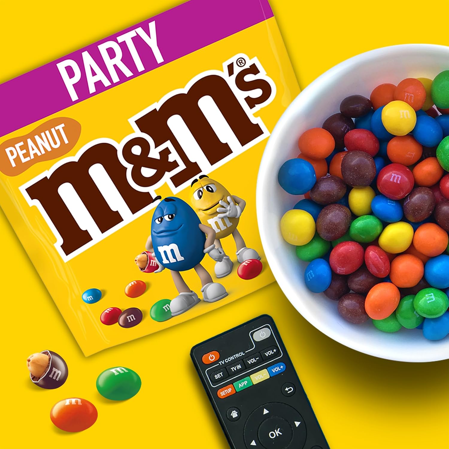 Thumbnail 4 de M&M’s Peanut Großpackung 800 g – Knackige Schokolinsen mit bunter Zuckerhülle, ideal für Weihnachten, Adventskalender oder Feiern