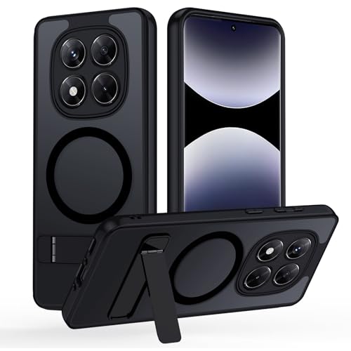 Detalle de Coque pour Redmi Note 14 Pro 5G, étui translucide, 3 modes de support