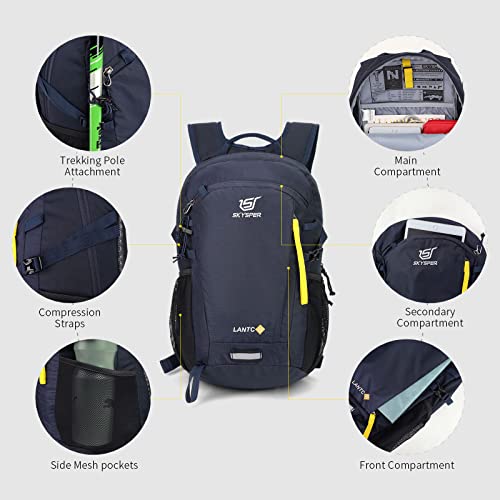 Detalle de SKYSPER Leicht Wanderrucksack 20L – Kleiner Begleiter mit Rückenbelüftung