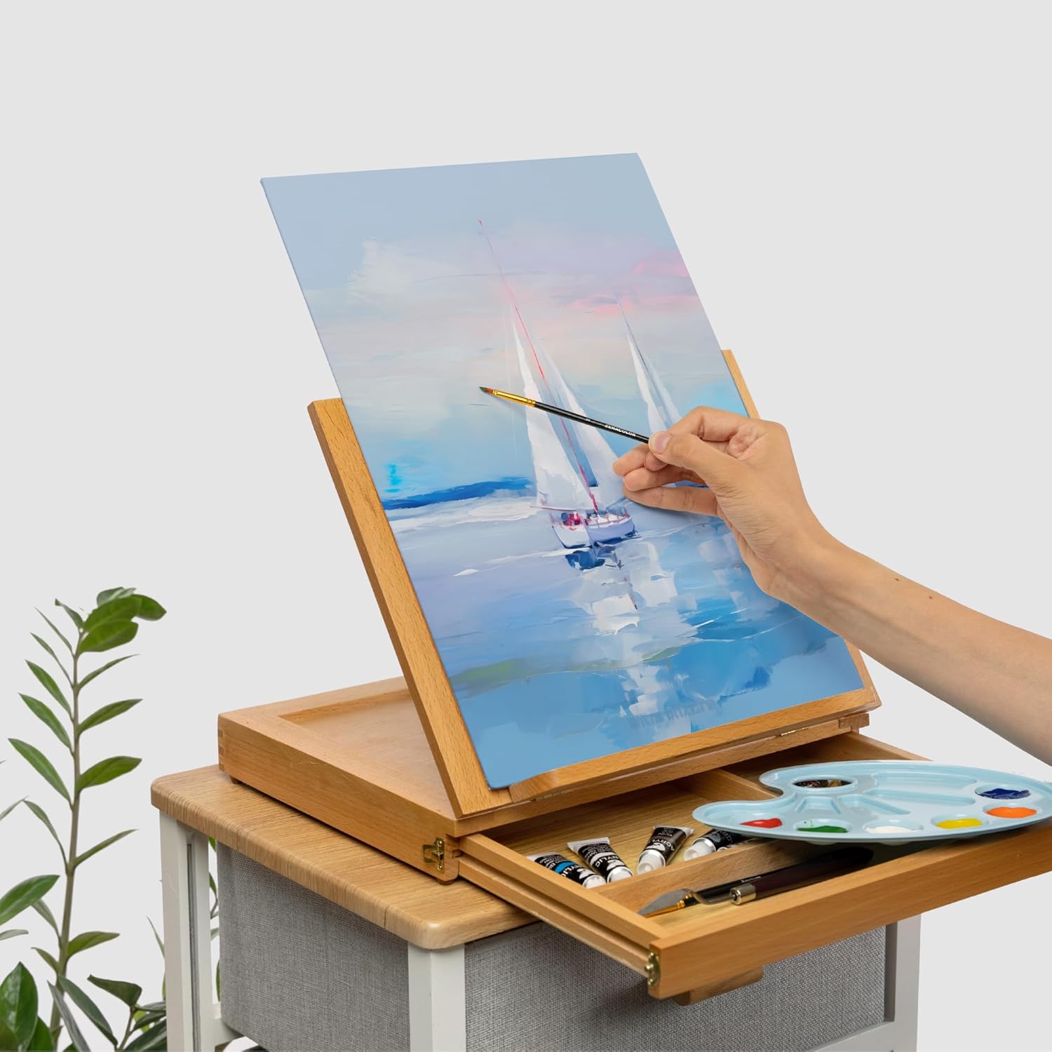 Thumbnail 5 de Zenacolor Canvas-Set (10-teilig) 13×18 cm – Leinwände zum Bemalen, 100% säurefreie Baumwolle