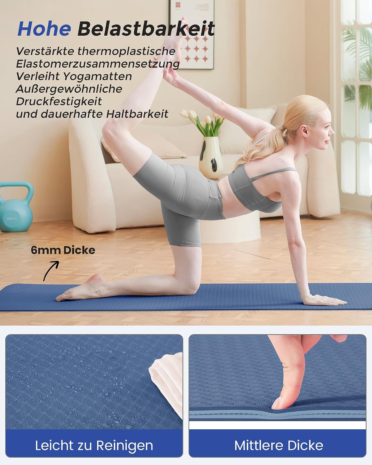 Thumbnail 4 de Oak & Tea Yoga Mat 183x61x0,6 cm