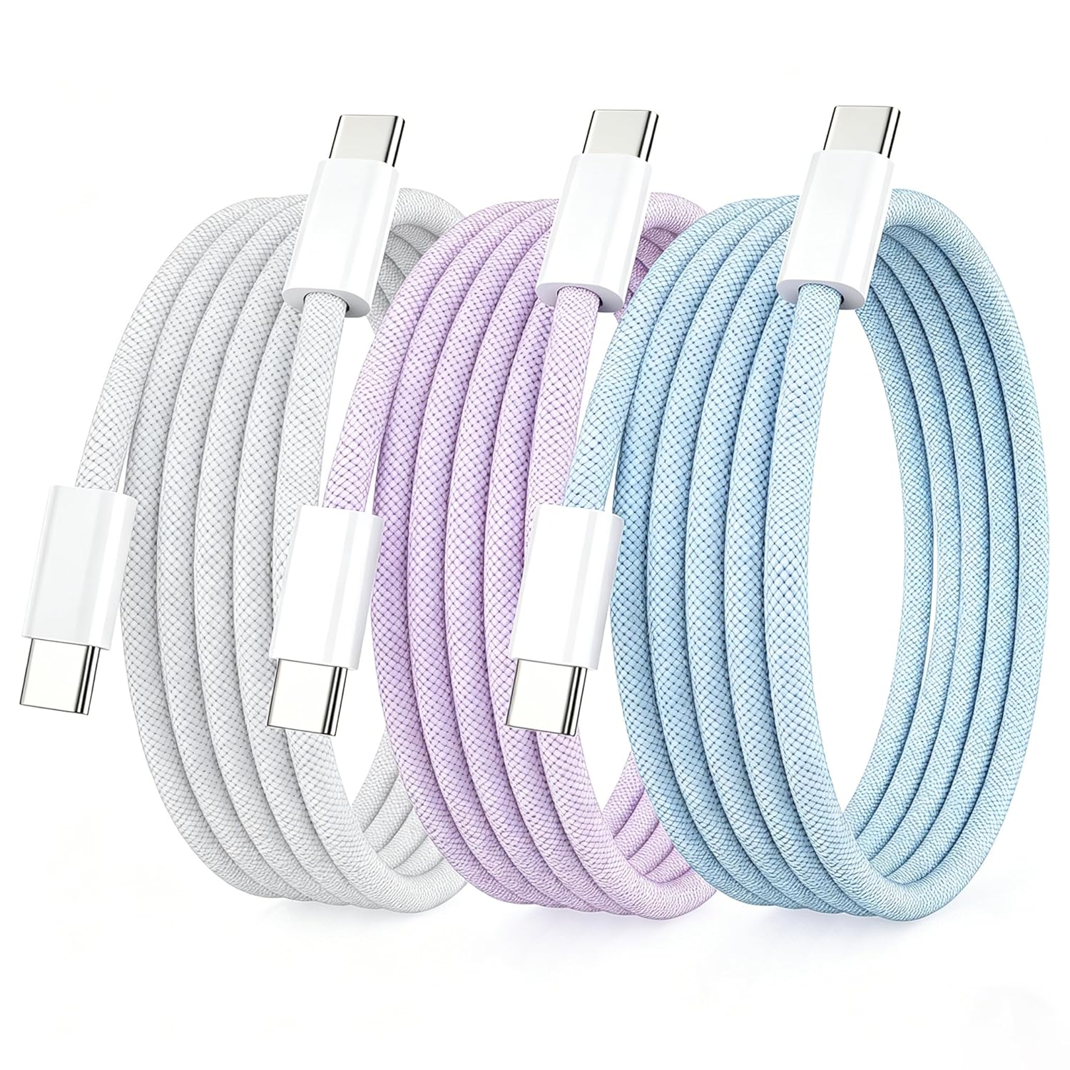 Detalle de USB C Ladekabel auf USB C – 3er-Set, 1,8 m, 60W PD3.0