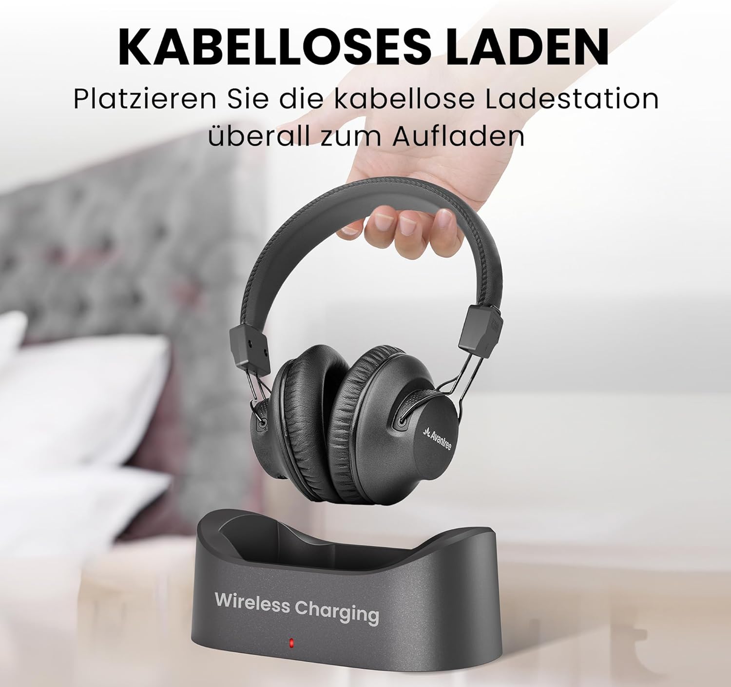 Detalle 2 de Avantree HT5009 Plus kabellose TV-Kopfhörer mit 60 Std. Akku