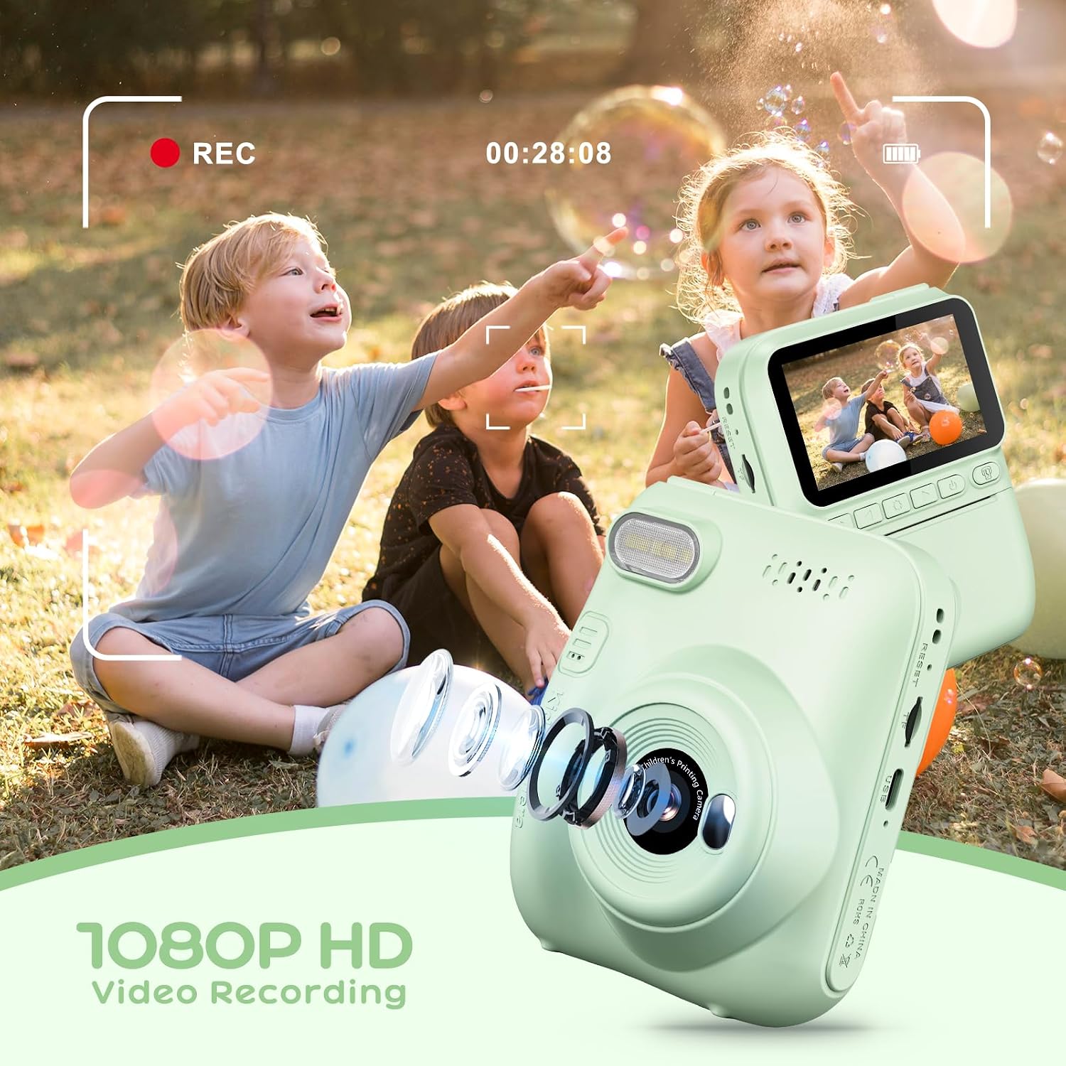 Thumbnail 4 de GREENKINDER Kids Camera 1080P with 32GB card
