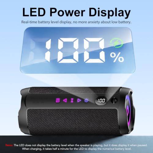 Thumbnail 7 de Altavoz Bluetooth Portátil 25W de coioc con IPX7, RGB y emparejamiento TWS