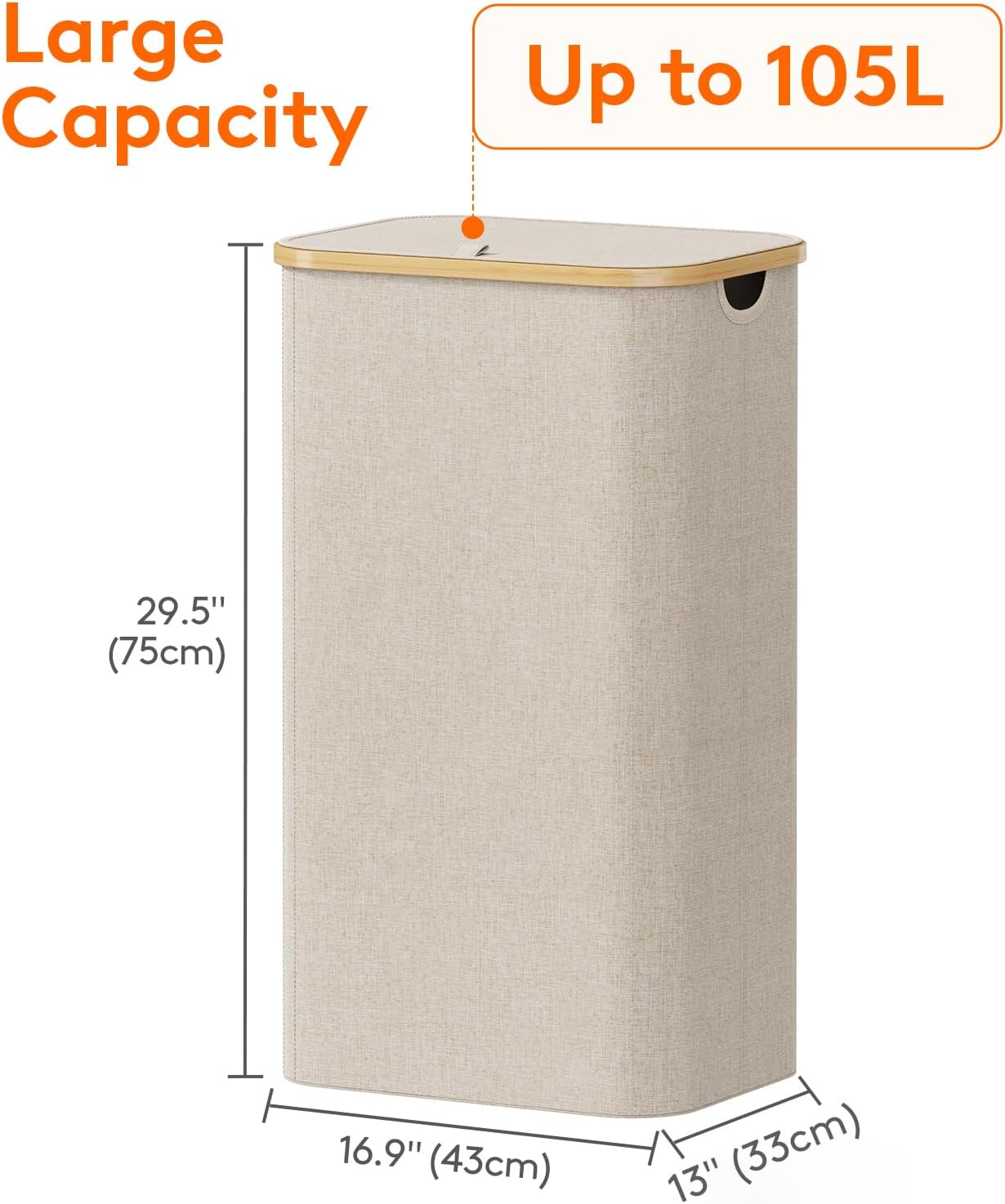 Detalle de Lifewit 100L Laundry Basket with Lid ⚙
