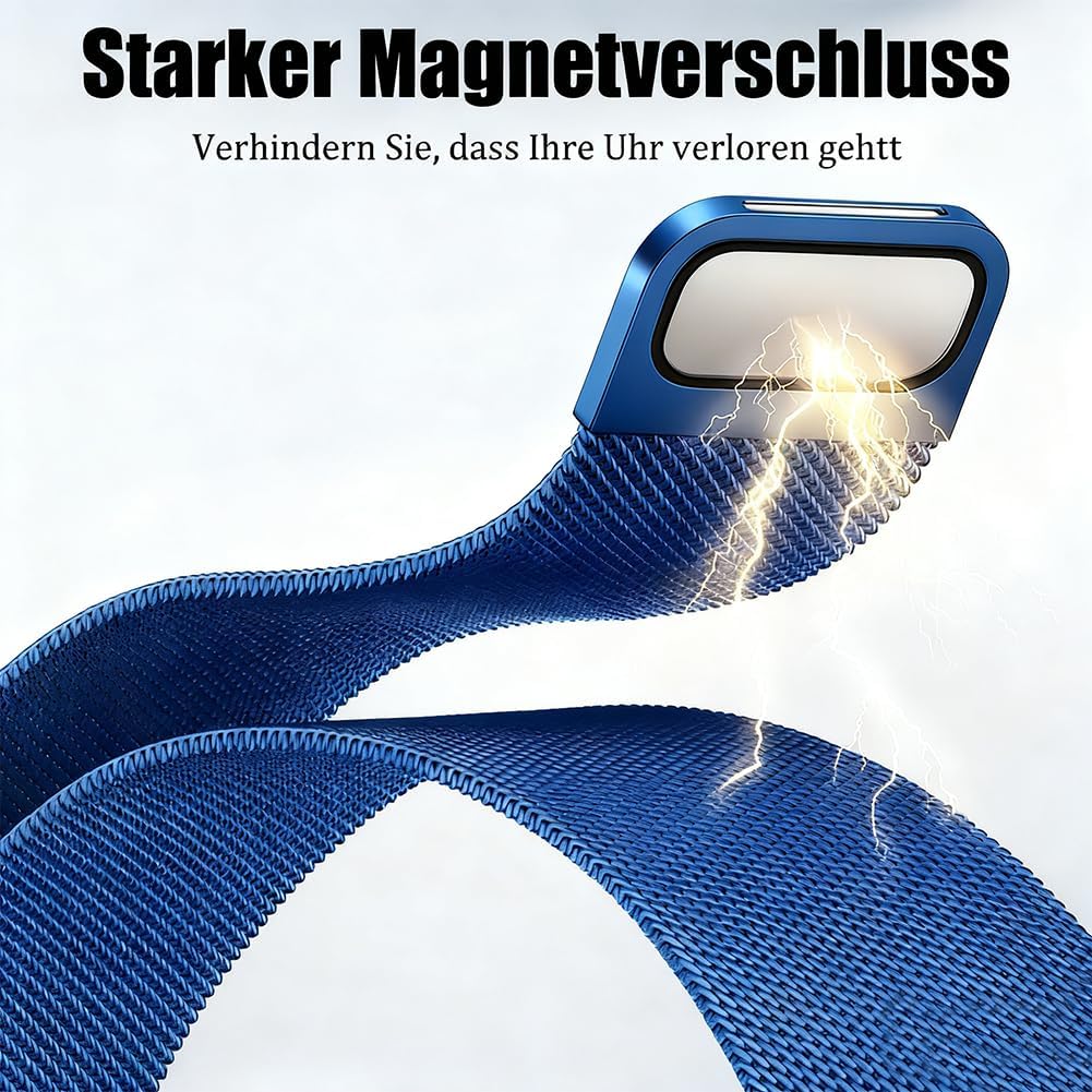 Detalle 1 de PDSQL Mesh Uhrenarmband mit Magnetverschluss 18 mm