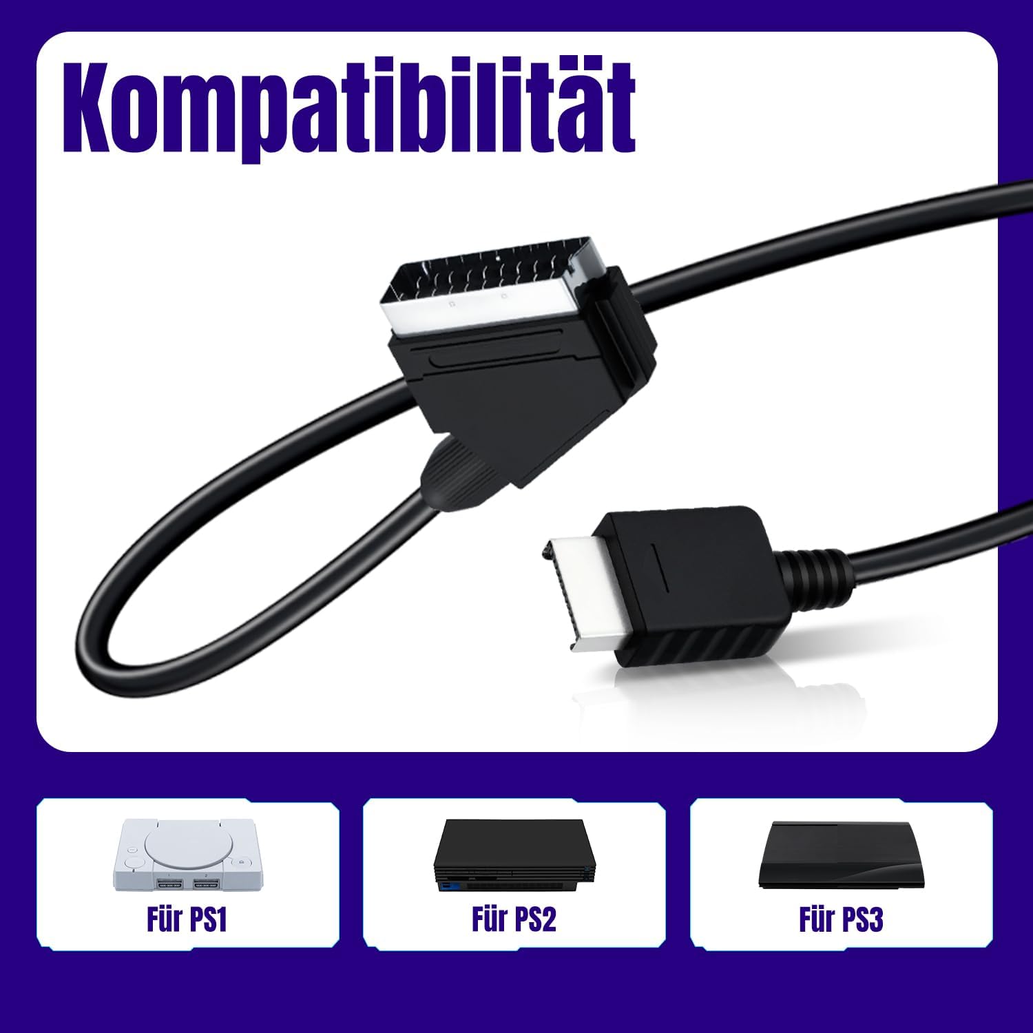 Thumbnail 2 de Gam3Gear Mcbazel RGB-Scart Kabel 1,8 m