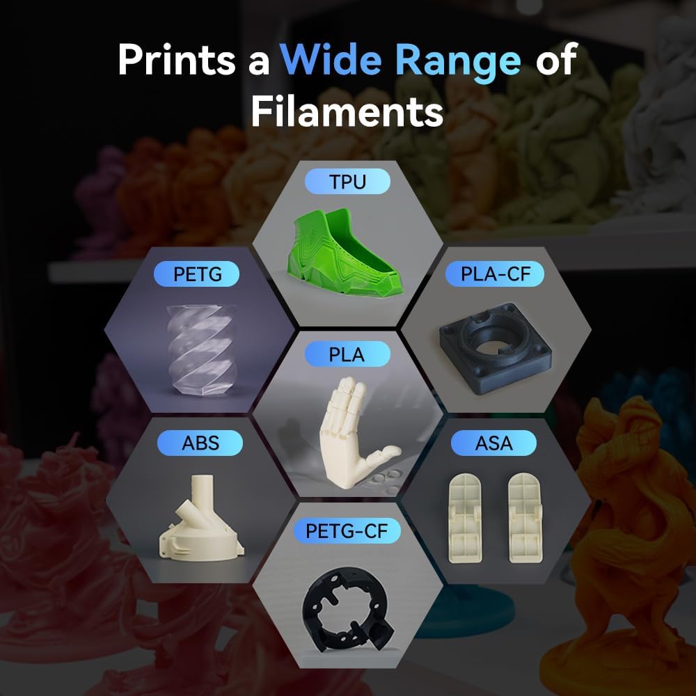 Detalle 2 de FLASHFORGE AD5M 3D Printer: Auto-Calibration, All-Metal CoreXY, 220×220×220mm