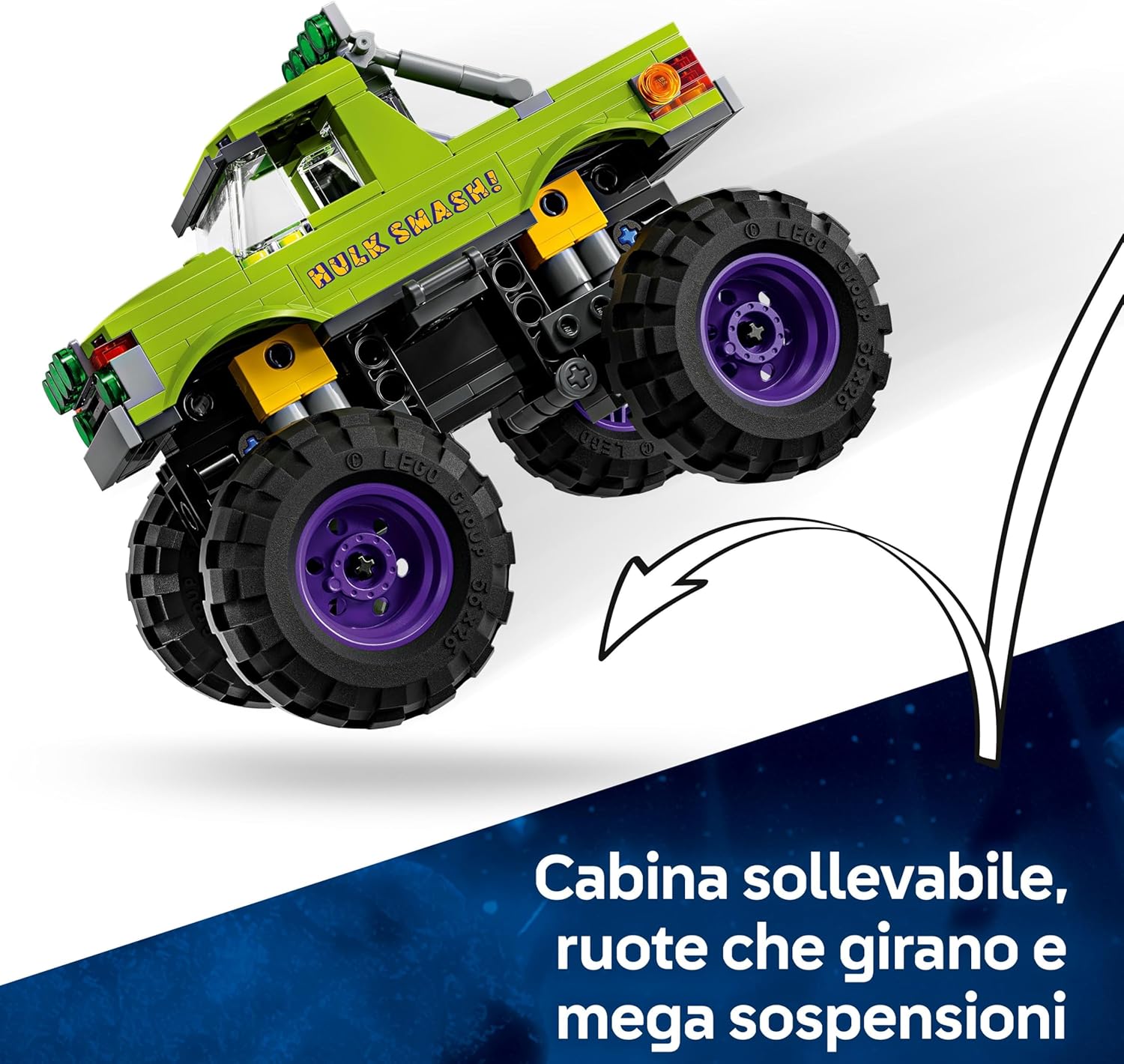 Detalle de LEGO Marvel Truck di Hulk contro Thanos (76312): camion giocattolo costruibile per fan degli Avengers