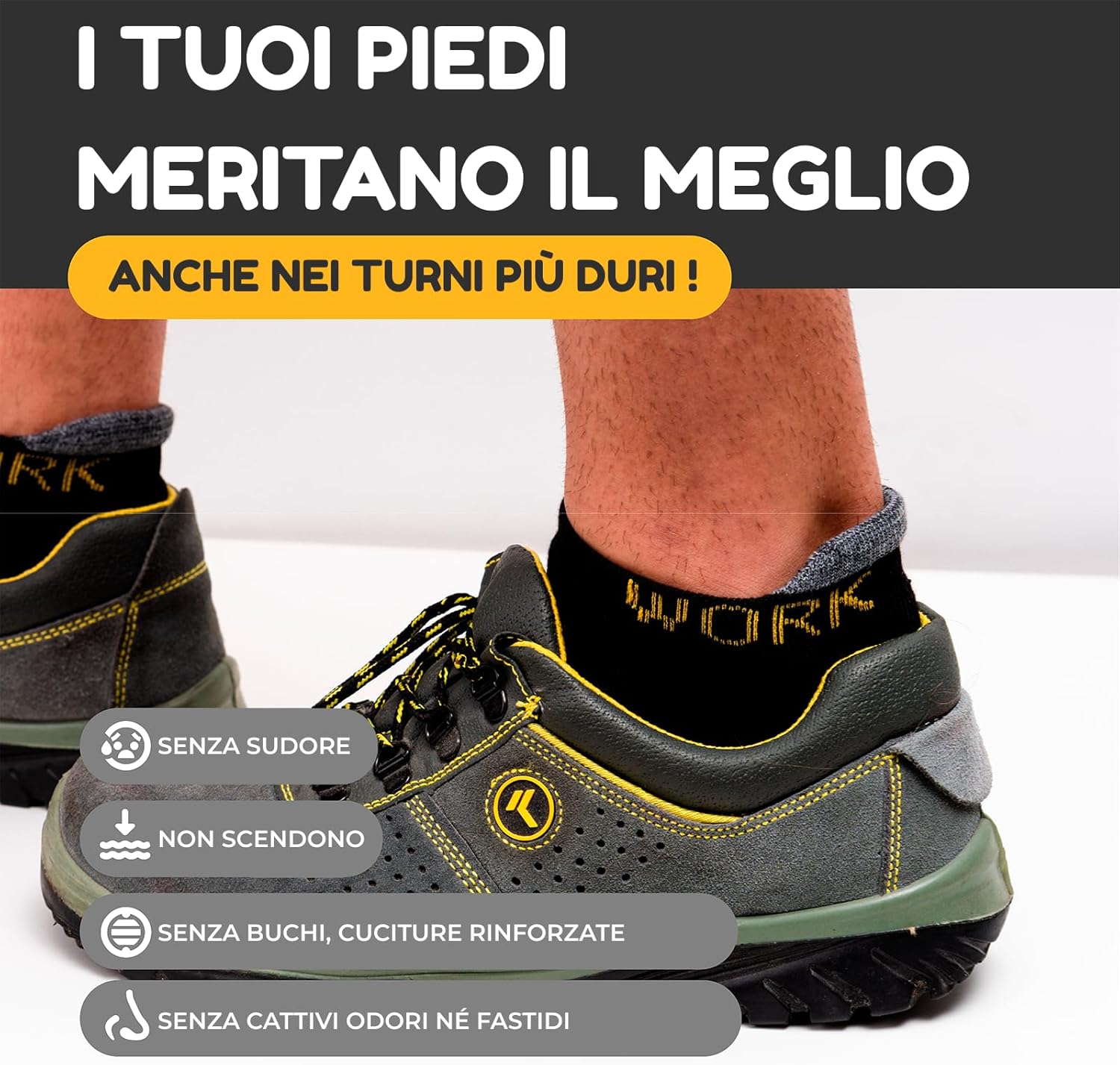Thumbnail 2 de PS PROUTHS Calze da lavoro estive in cotone (uomo/donna) con imbottitura morbida