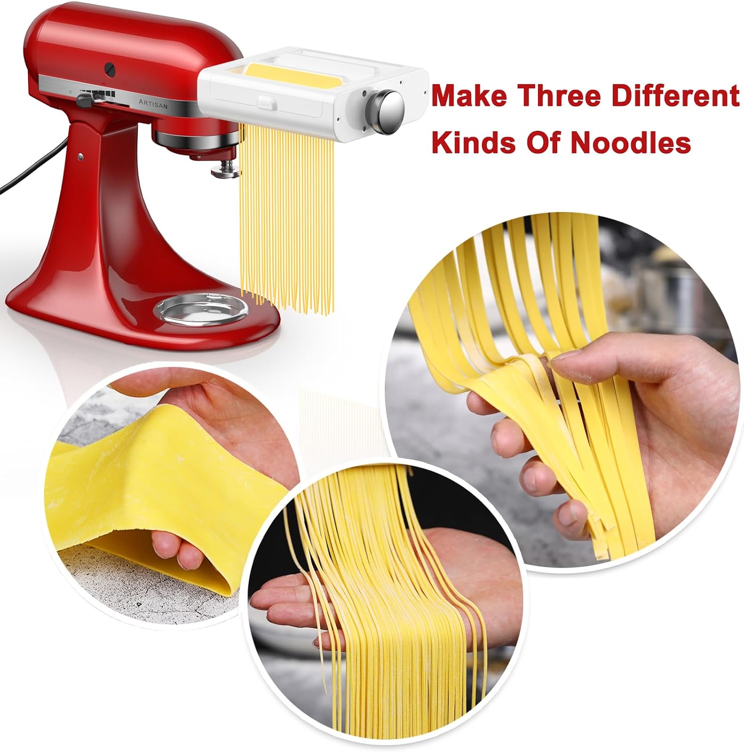 Detalle 2 de RETHONE Pasta Maker Attachment, 3-in-1