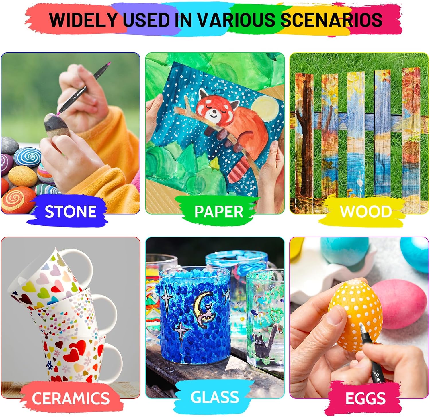 Detalle 2 de ZOOI Ostergeschenke Kinder Acrylstifte 24