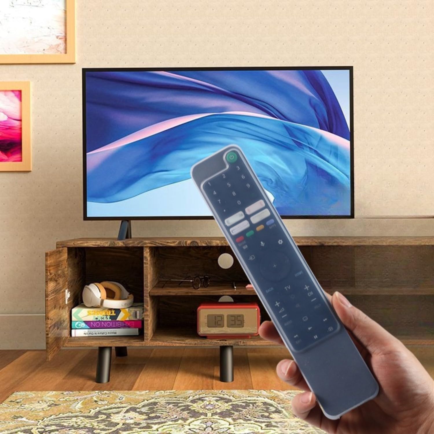 Detalle de Remote Cover for Sony Bravia TV Remote RMF-TX621E / RMF-TX500U – Shockproof, Anti-Slip Silicone Case