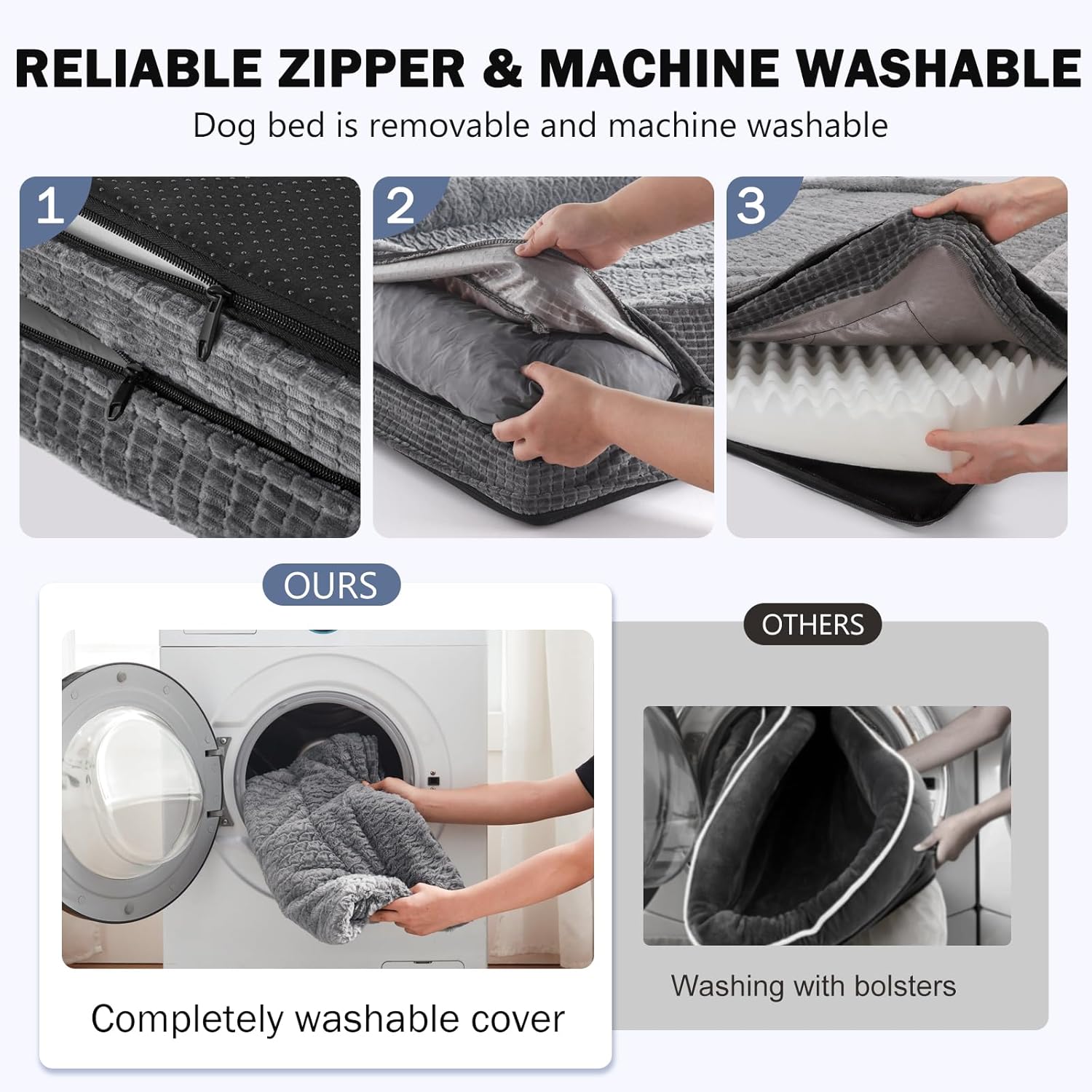 Thumbnail 6 de FURTIME Extra Large Orthopedic Dog Bed 7.5"