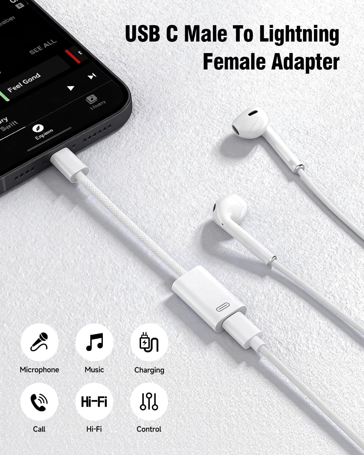 Thumbnail 1 de USB C to Lightning Audio Adapter