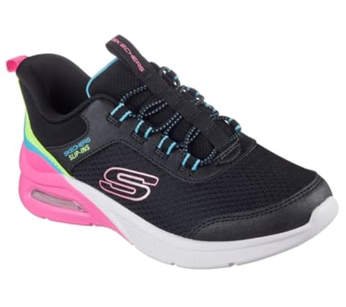 Detalle de Skechers Girl'S Microspec MAX Color Trifecta, talla 10 UK