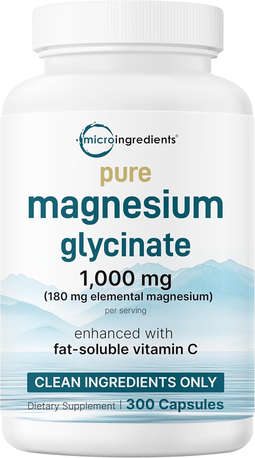 Detalle de Micro Ingredients Magnesium Glycinate Capsules, 300 Capsules