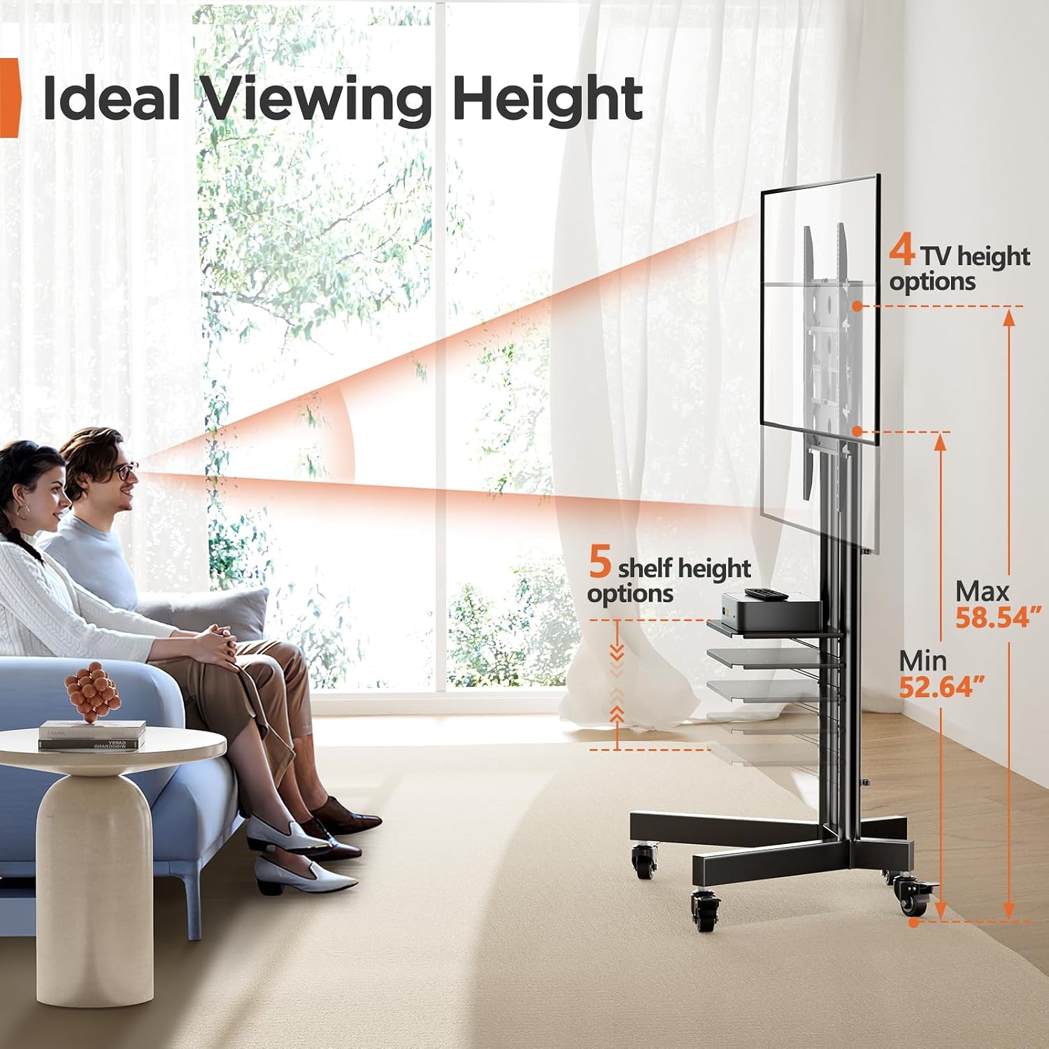 Thumbnail 5 de Perlegear TV Stand for 32–85 inch screens