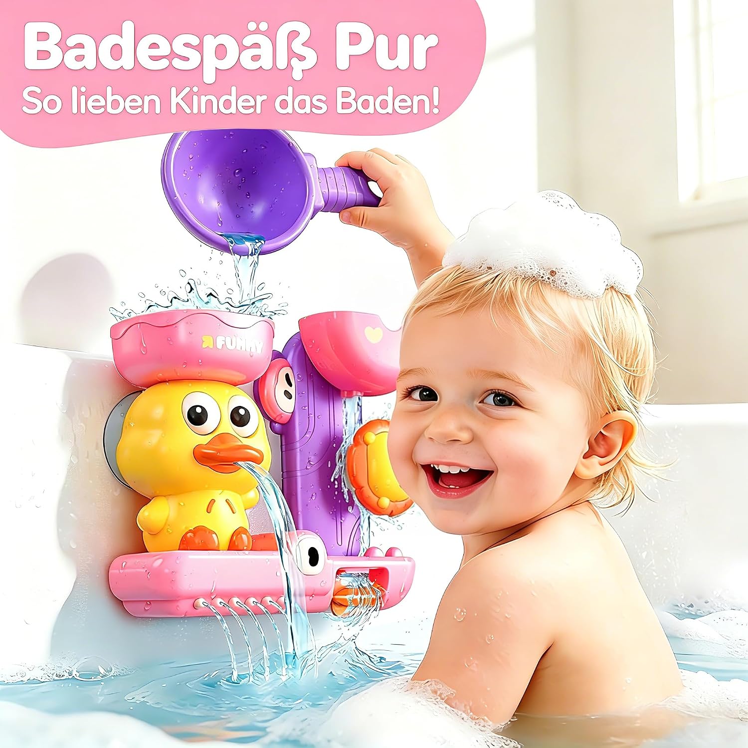 Detalle 2 de Badespielzeug mit 3 Saugnäpfen fürs Bad ab 1 Jahr