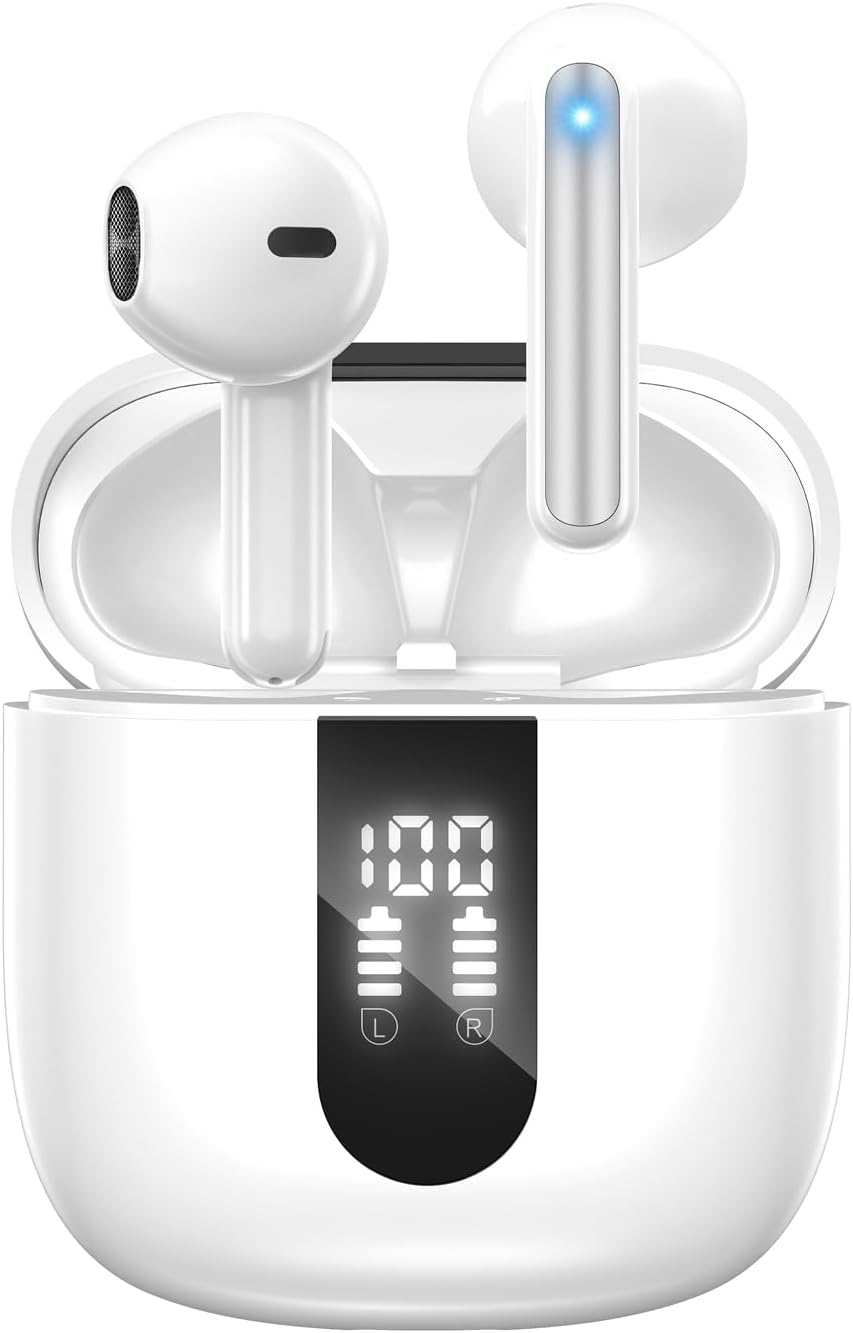 Detalle de JBES Écouteurs Bluetooth sans Fil 5.4– 60 H d’autonomie – IP5 – Redécouvrez le son en plein air