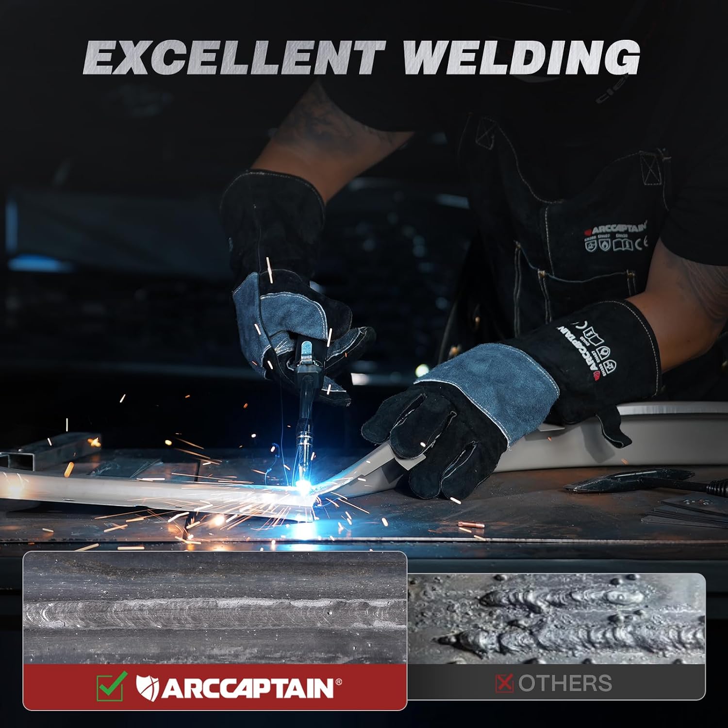 Detalle 1 de ARCCAPTAIN MIG135 135A 110V 3-in-1 Flux Core MIG Welder, Stick and Lift TIG