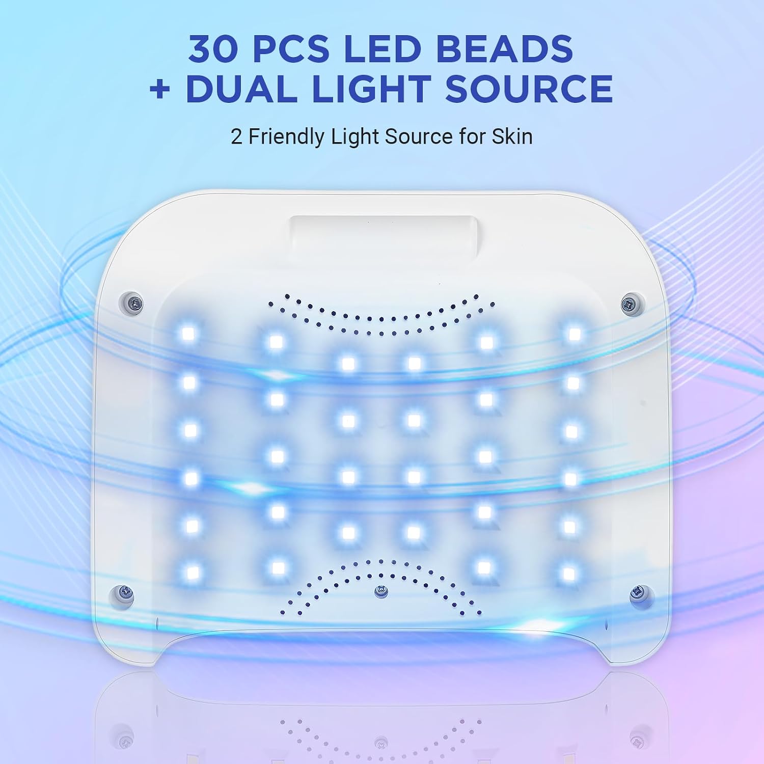 Thumbnail 2 de Aedavey Cordless Nail Lamp (120W) – Rechargeable UV LED for Gel Nails with 4 Timer Modes
