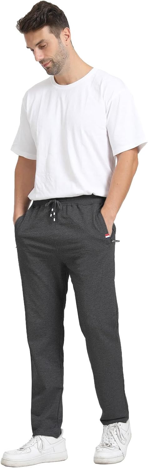 Detalle de JustSun Jogginghose für Herren aus Baumwolle mit Reißverschlusstaschen