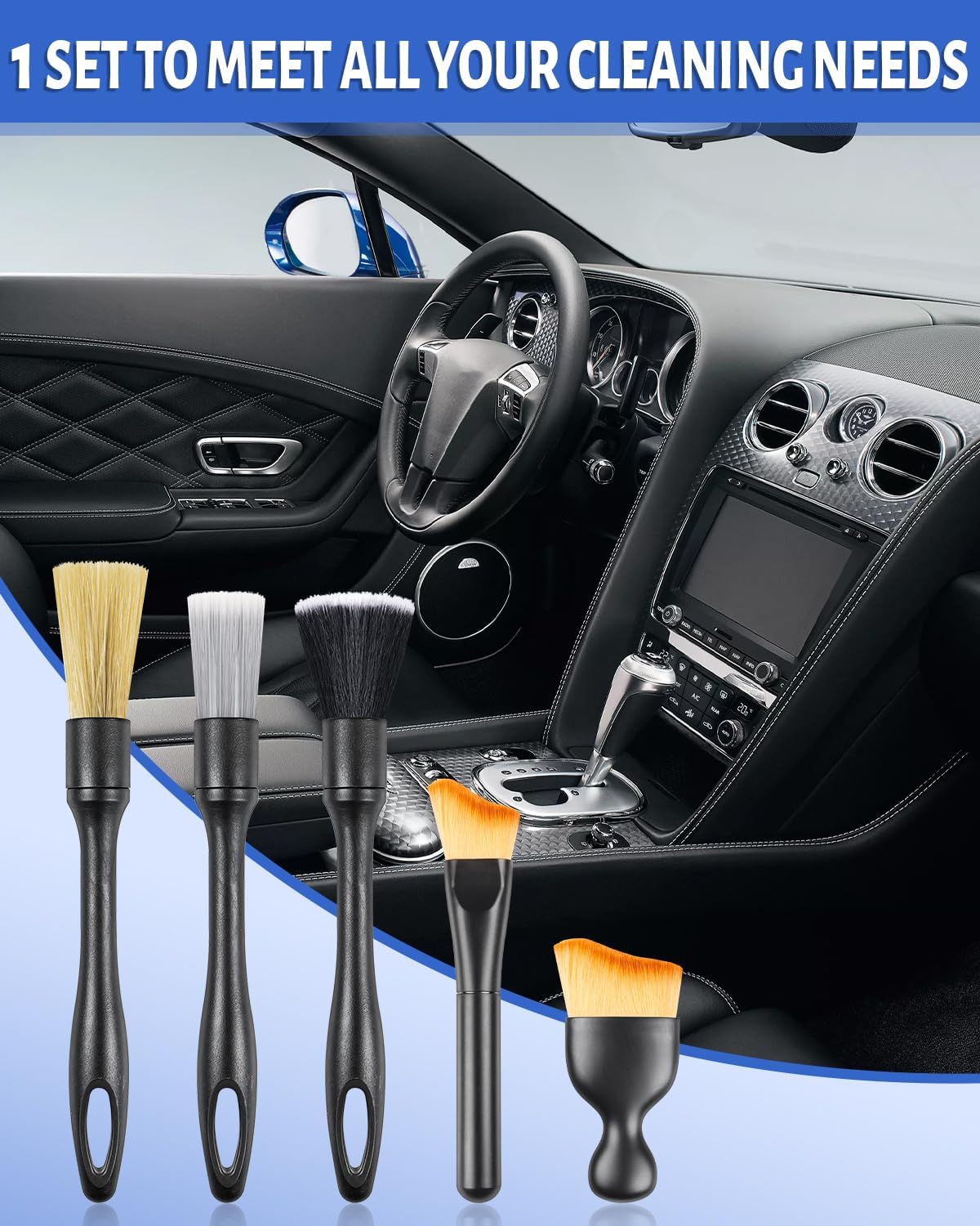 Thumbnail 4 de Caianwin car cleaning brush set 5 piece