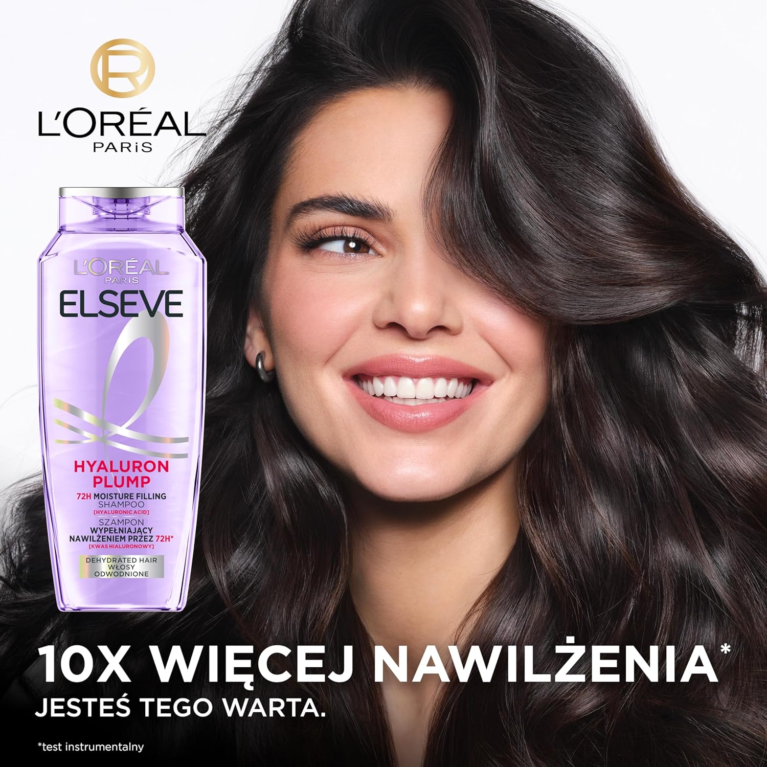 Detalle 2 de L'Oréal Paris Elseve Hydra Hyaluronic shampoo 1000 ml voor hydratatie en glans