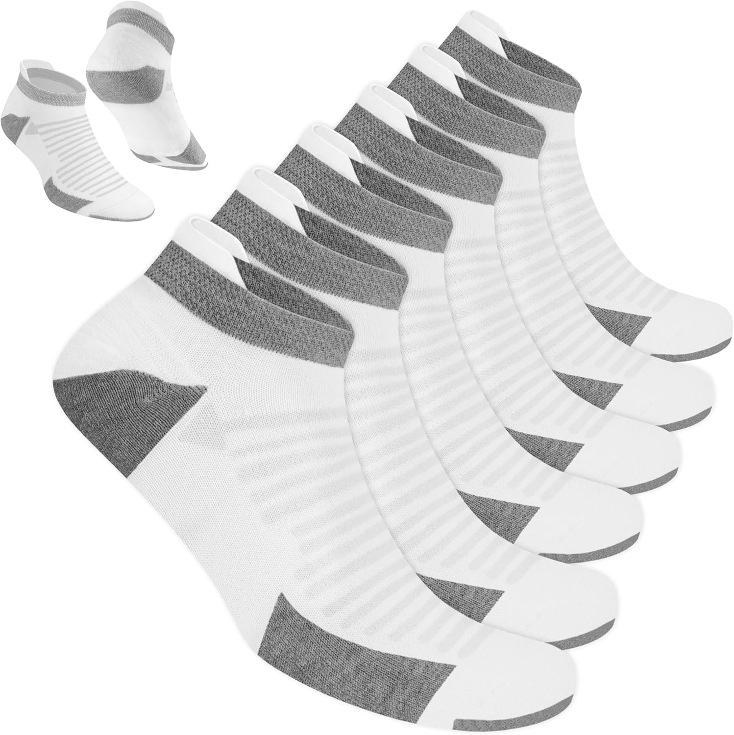 Thumbnail 6 de BLITZSOX Calzini sportivi uomo da corsa imbottiti e traspiranti, confezione da 6