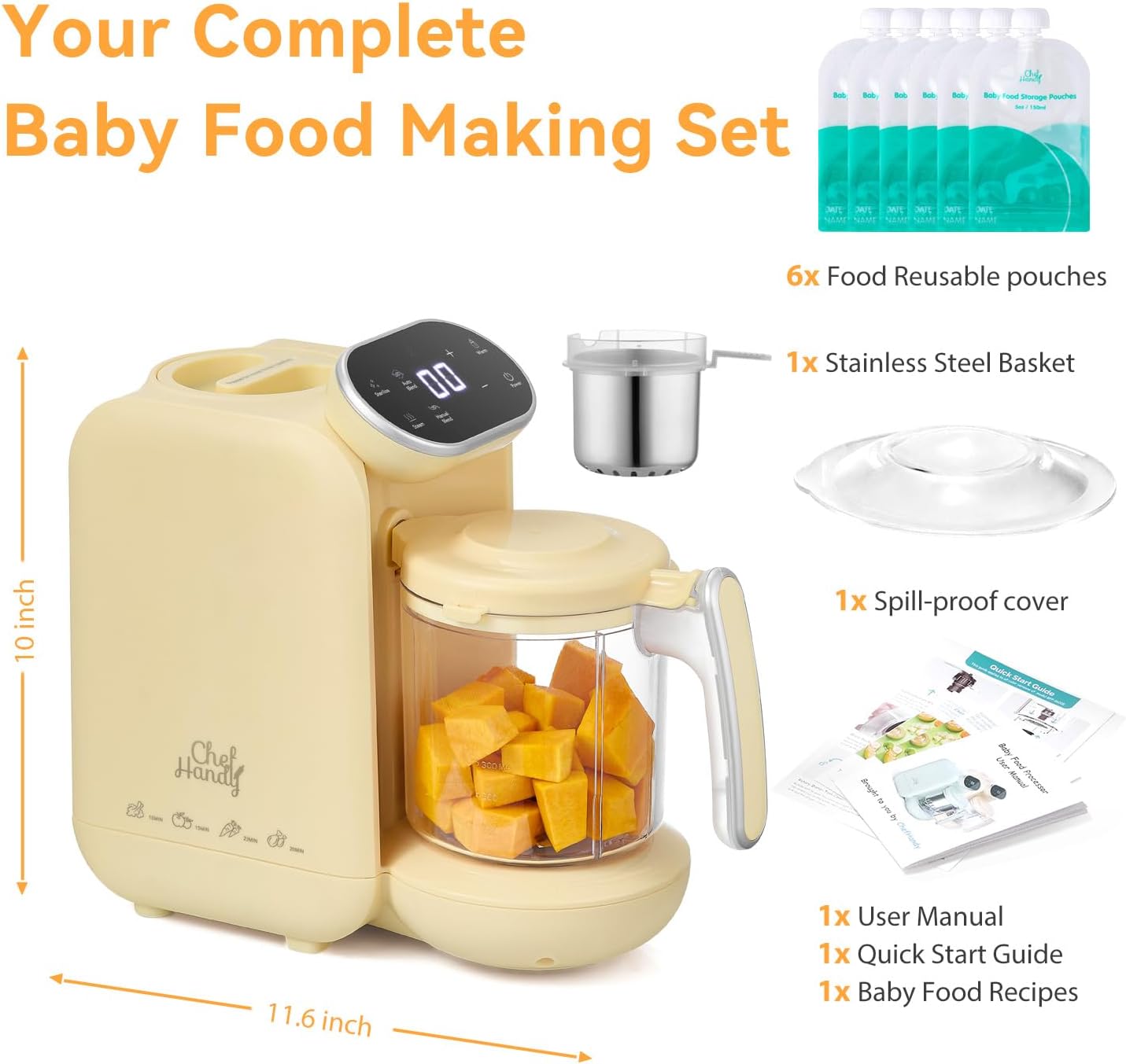 Thumbnail 4 de Chefhandy Baby Food Maker 5‑in‑1 with steamer