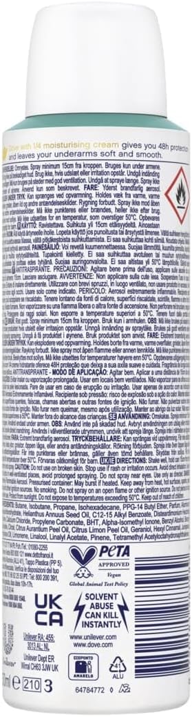 Thumbnail 1 de Dove Classic Care Fresh deodorante spray 6×150 ml