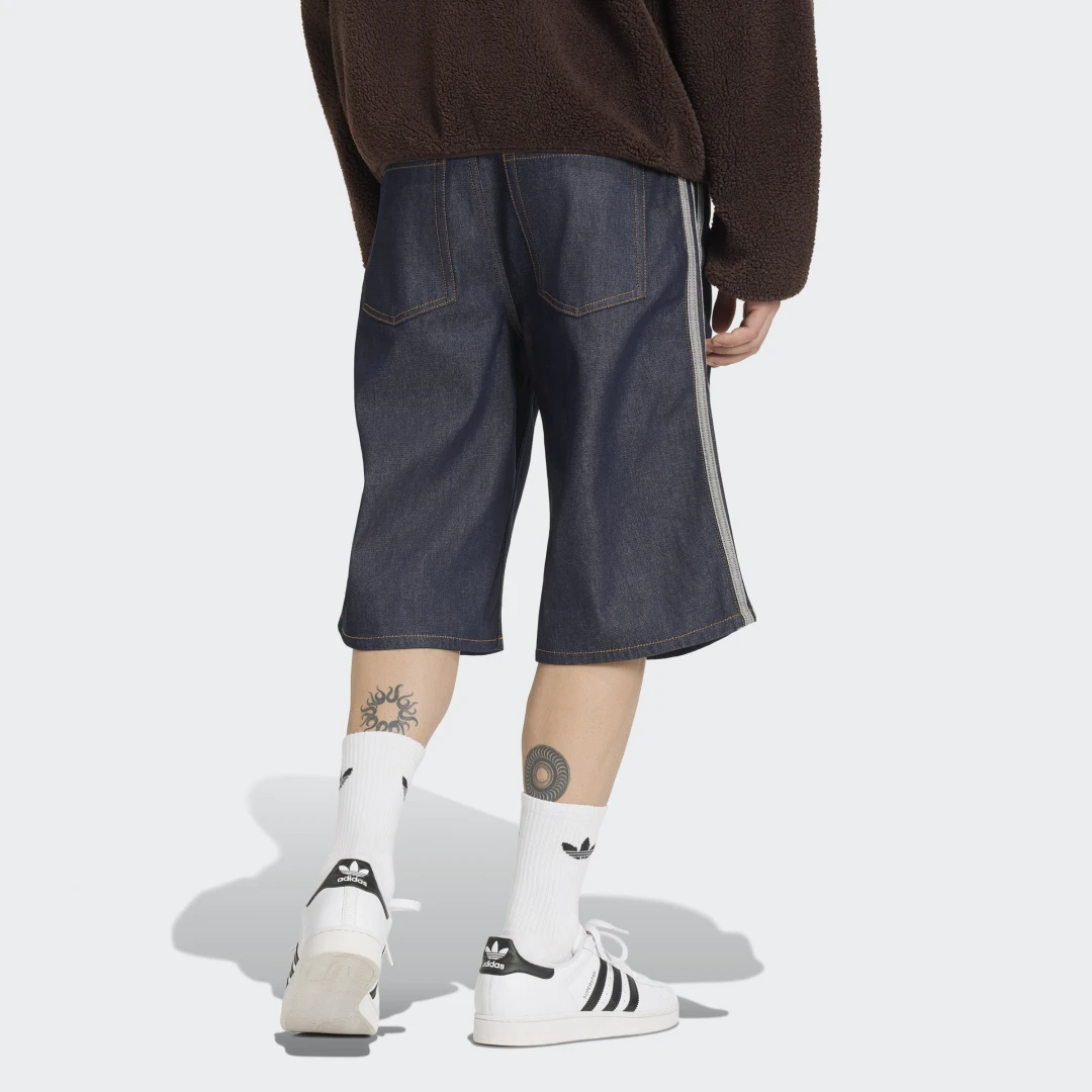 Thumbnail 1 de Adidas jorts vaqueros de tiro medio