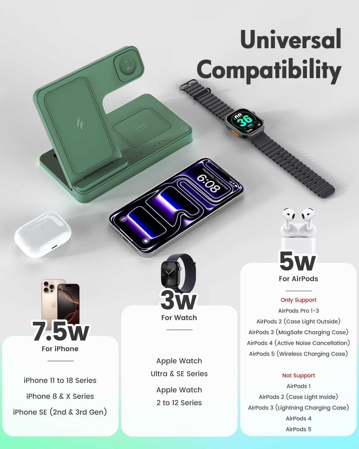 Thumbnail 1 de GETPALS 3-in-1 wireless charging station