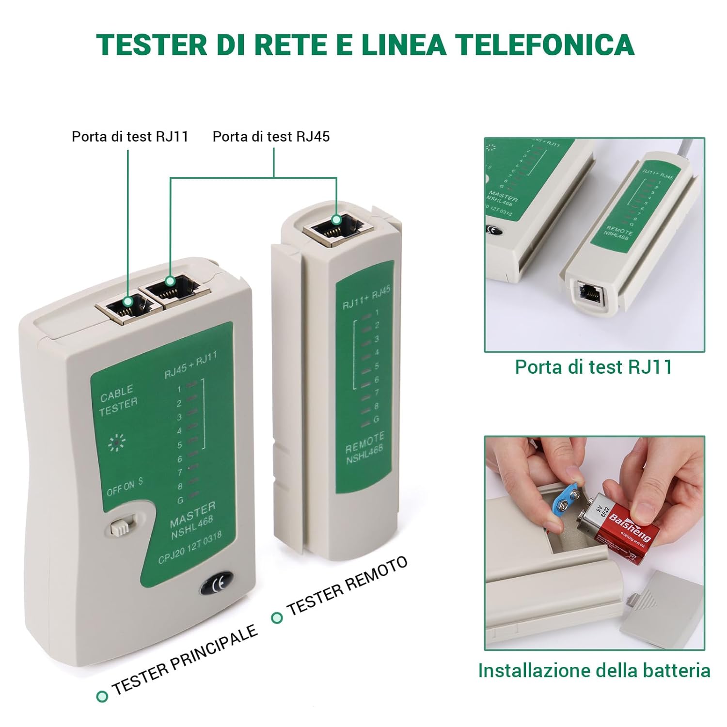 Detalle de SGILE Kit rete RJ45 9 in 1